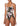 Amalfi Coast Square Neck Womans One Piece Multi Black  size 10 Gottex