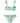 Hobie Girls Shoulder Bralette Top and Ruffle Hipster Bottom Swimsuit Set, 8