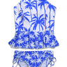 Hobie Girls' High Neck Peplum Tankini Top & Ajustable Hipster Swimsuit Set, 10 Hobie