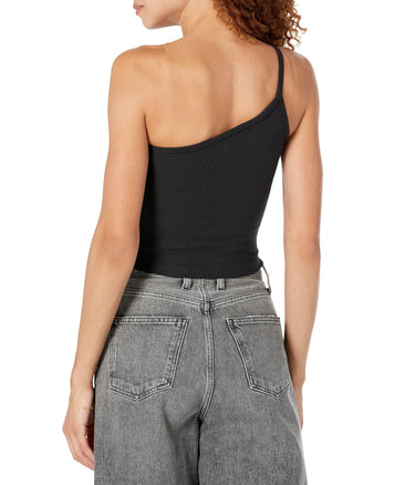 Madewell Cool-Pack Cattails One Shoulder Tank True Black SM (Women's 2-4)