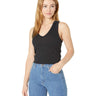 Free People Hailey Baby Tank Black SM (Women's 4-6) Free People