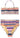 Hobie Girls' Adjustable Bandeau Top & High Waist Bottom Swimsuit Set, Multi, 7