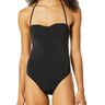 BCBG Womens Core Solids One-Piece Swimsuit Black 8 BCBGMAXAZRIA