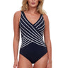 Gottex Women's Standard V Neck Surplice One Piece, Embrace Black, 10 Gottex