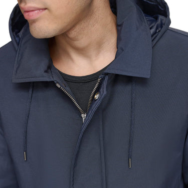 Andrew Marc Men's Rain Jacket, navy MAC STYLE INK, size Medium