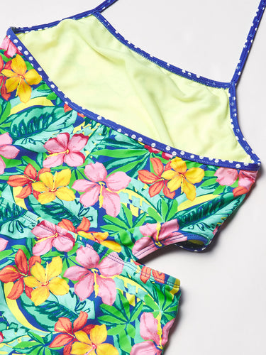 Hobie Girl'sCutout One Piece Swimsuit Multi Size 14 Hobie