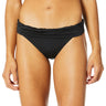 BCBG MAXAZRIA Women's Standard Rouched Soft Band Hipster Bikini Bottom, Black, 4 BCBGMAXAZRIA