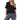 CeCe Short Sleeve Ruffled Knit Top w/Tie Rich Black MD CeCe