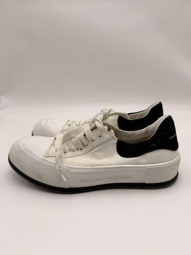 Alexander McQueen Deck Plimsoll white / black Low Top sneakers Size 43 Alexander McQueen