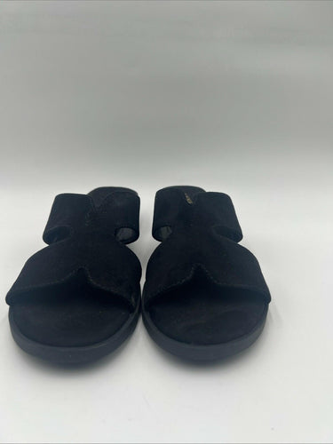 Women's Anne Klein Tania Block Heel Sandal Black Size 6.5M Anne Klein