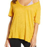 Women's Bp. X Claudia Sulewski U-Neck Tee,Yellow Size M BP.