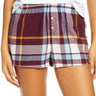 Women's Bp. Flannel Boxer Shorts Burgundy size M BP.