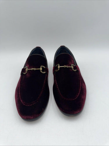 Steve Madden Mens Kimer Loafer Red Velvet Leather Size 8.5 M Steve Madden