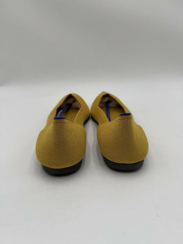 Women’s Rothy's The Point Flat Ballerina Pointed Toe Marigold Yellow Size 9 Rothy's