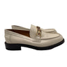 Women's Christian Dior Code loafers white brushed calfskin Leather Size 39D Dior
