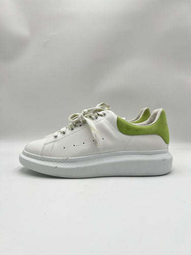 Alexander McQueen Oversized Sneakers in white leather with a lime green Size 45 Alexander McQueen
