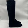 Women’s Stuart Weitzman Hidden Wedges black stretch suede tall boot Size 7.5M Stuart Weitzman
