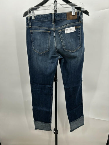Joe’s Jeans Womans Cuff Slim Straight Jeans Dark Blue Wife Cuffed Hems Size 25 Joe's Jeans