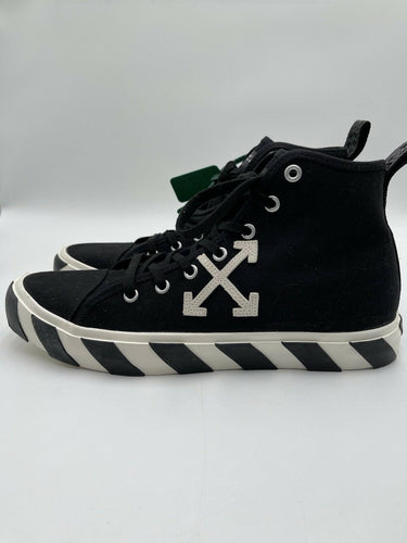 Men’s Off-White Vulc Mid Canvas sneaker in black and white Canvas Size 47