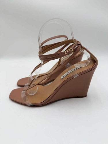 Women’s Aquazzura 'Illusion Plexi' Sandals Beige leather Size 40