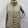 NWT Women’s DKNY Full Zip Puffer Vest Color Beige Size S DKNY