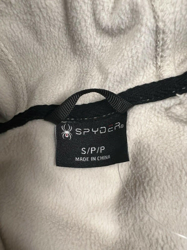 Spyder Hooded Softshell Jacket Beige Fleece Size S