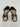 Gianvito Rossi black suede Gold Chain block-heel sandals Size 35 GIANVITO ROSSI
