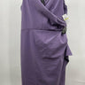 Alex Evenings Dress Icy Orchid Lilac Beaded Surplice Long Gown 14 Alex Evenings