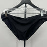 Seafolly Australia Bikini Bottom Black Solid Twist Hipster Swim US 12 Seafolly
