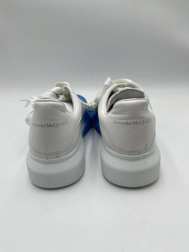 Alexander McQueen Oversized White Blue Suede Spray Men Sneakers Size 41 Alexander McQueen