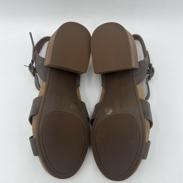 Women’s Lucky Brand Payton block-heel sandal Gray Suede Size 7M Lucky Brand