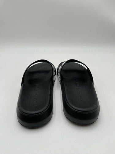 Alexander McQueen Graffiti Logo black rubber pool slide Size 41.5 Alexander Mcqueen