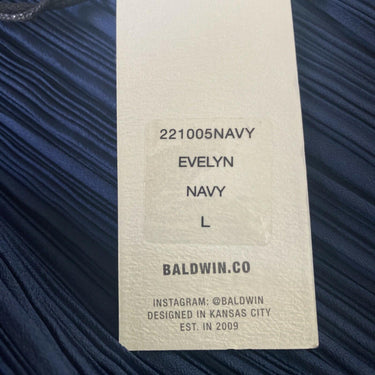NWT Baldwin Womens Evelyn Flared Pants Navy Size L BALDWIN