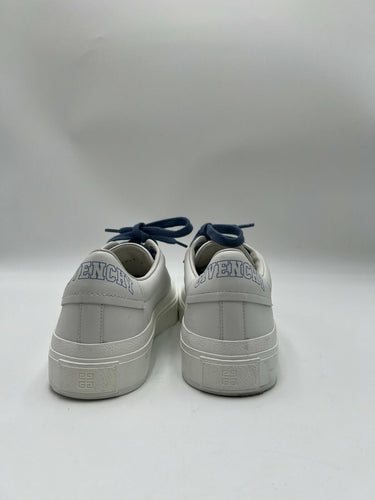 Givenchy City Sport lace-up sneakers in white Leather Blue Laces Size 37