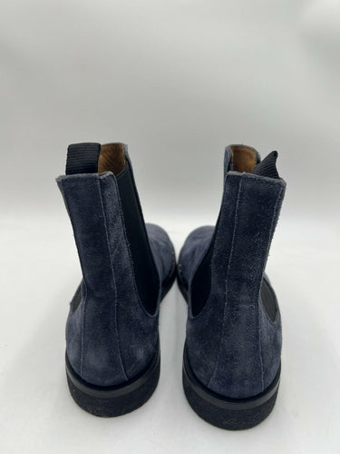 Valentino Garavani Men's Soul Rockstud Suede Chelsea Boots in blue Size 42 Valentino