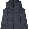 NWT Laundry By Shelli Segal Black Puffer Vest Gold Zipper Pockets Size L Laundry by Shelli Segal