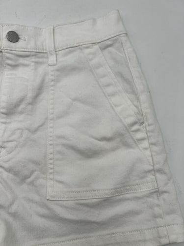 J.Crew Shorts Womens White Cotton Utility Cargo Patch Pocket Summer 27 J.CREW