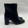 Kelly & Katie FENI Black Synthetic Square Toe Side Zip Ankle Boots, Size 8W Kelly & Katie