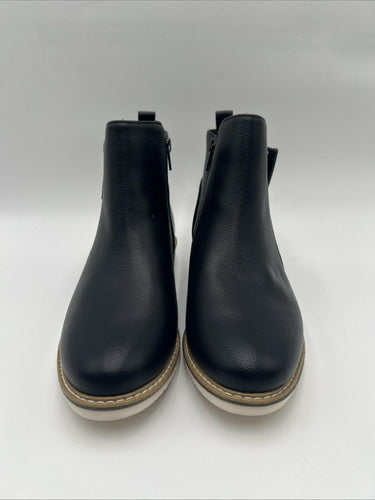 Kelly & Katie Ashton Wedge Bootie Women's Black Leather Size 6 M Kelly & Katie