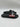 Men’s Bally Simon Black / Red Rubber Logo Sandals Slides Size 40