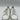 Valentino White Perforated Leather Lace Up Low Top Backnet Sneakers Size 36.5 Valentino