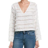 BCBGeneration Women's V-Neck Blouse, Optic White, XS BCBGeneration