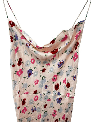Samsøe Samsøe Woman’s Slipdress pink base colorful floral Pattern Size M