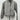 CI SONO Womens Wool Blend Bomber Jacket Gray Snap Button Pockets Fall S CI SONO