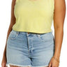BP. Crop Top Tank Shirt Women s Yellow Scoop Neck Size 1X BP.