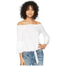 Amuse Society Bonjour Summer Knit Top (White) Women's Size L Amuse Society