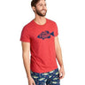 Little Blue House by Hatley Gone Fishing Mens Red Tee size S Little Blue House by Hatley