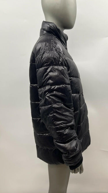 GUESS Men's Midweight Logo Oversized Zip Puffer Color Black Size S