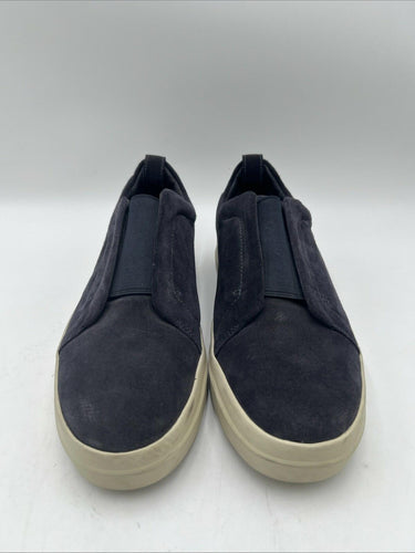 Men’s Vince Conway slip-on sneaker navy blue suede upper Size 9
