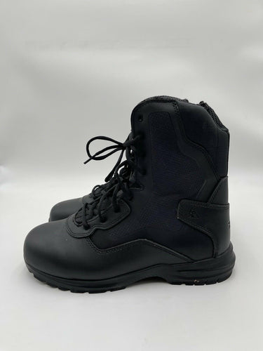 Men Rocky Cadet 8" side zip black tactical boot Size 10W